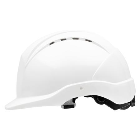 Nitras Head Protect 9500 Schutzhelm mit Größenregulierung und Kinnriemen, weiß
